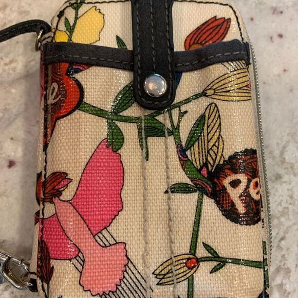 Sakroots Peace Zip Around Mini Bag Wristlet - Picture 2 of 3